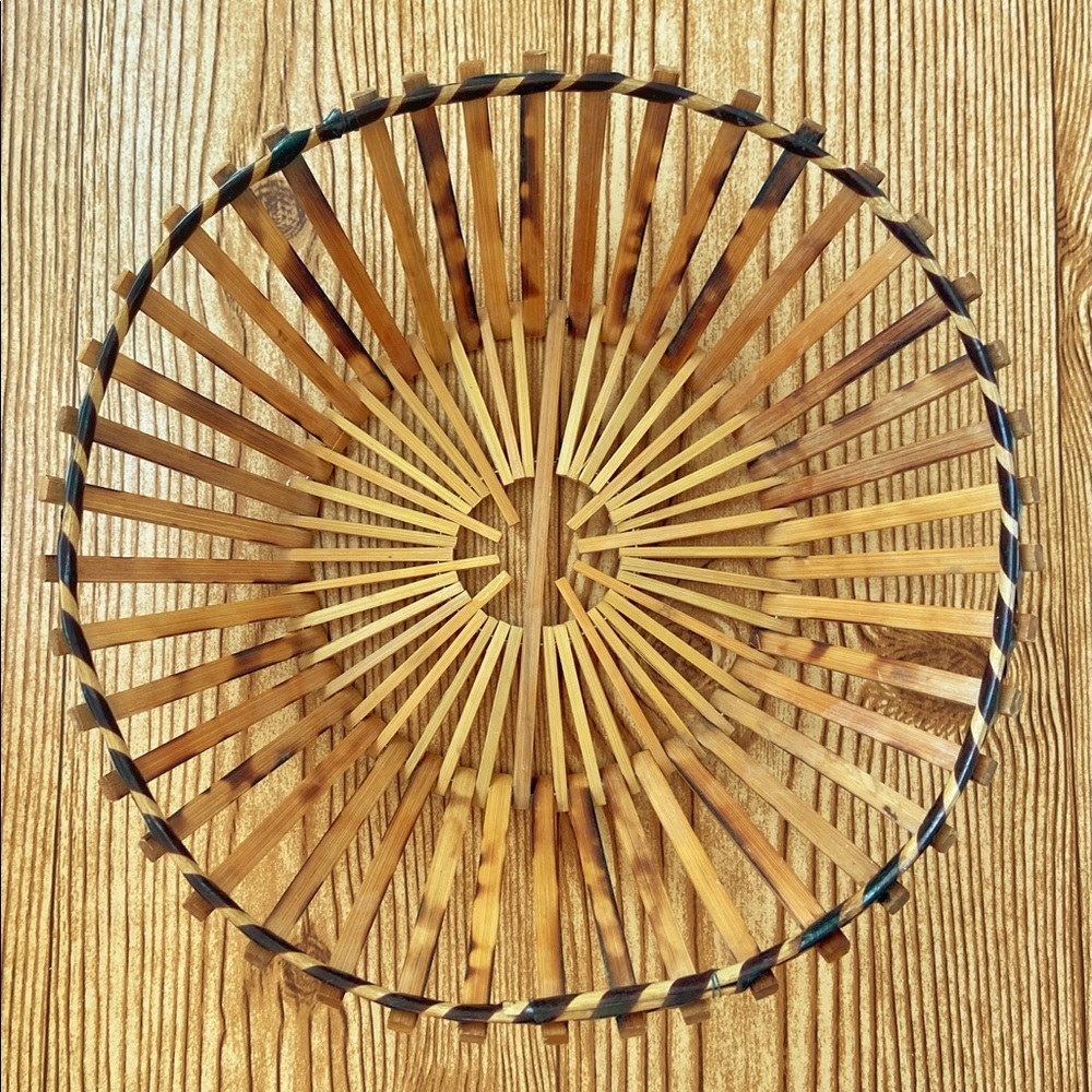 Boho Wooden Basket